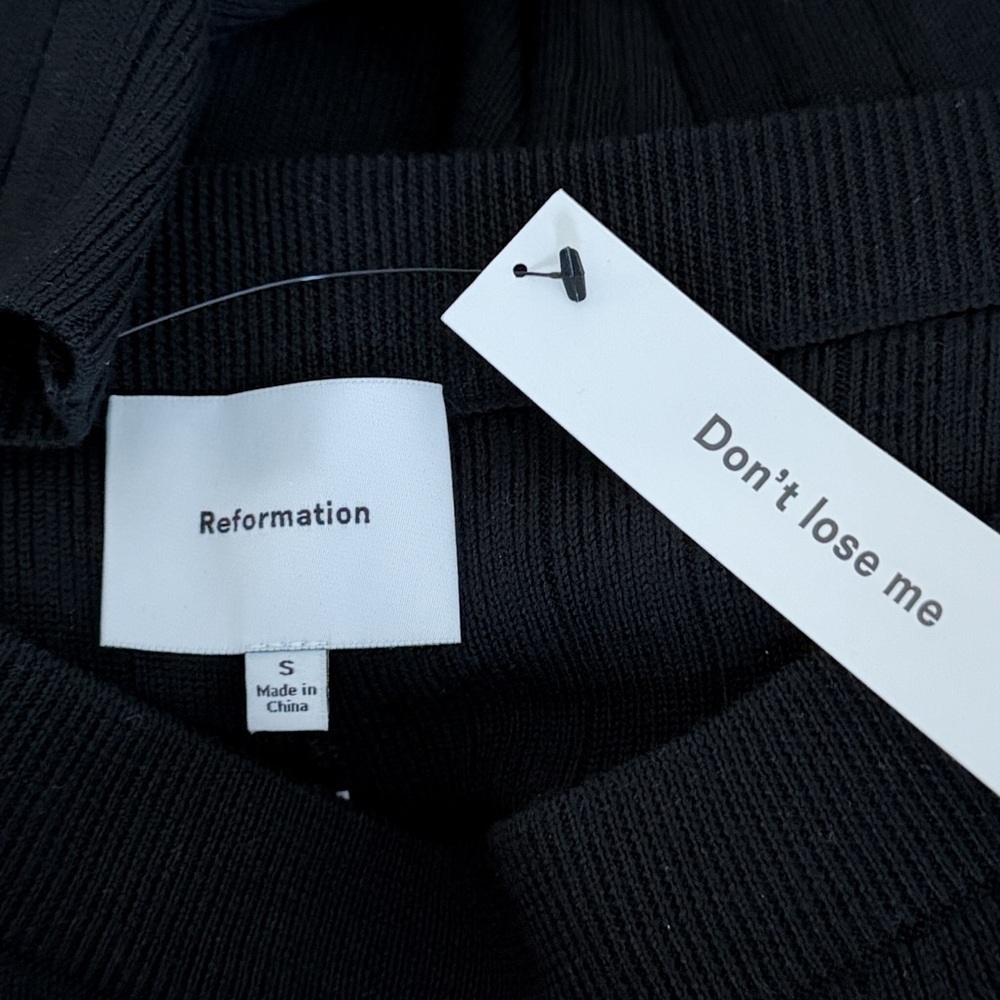 Reformation Novah Regenerative Merino Sweater Pants Size Small NWT - Picture 8 of 8